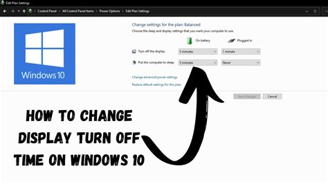 How To Change Display Turn Off Time On Windows 10 Change Display Turn