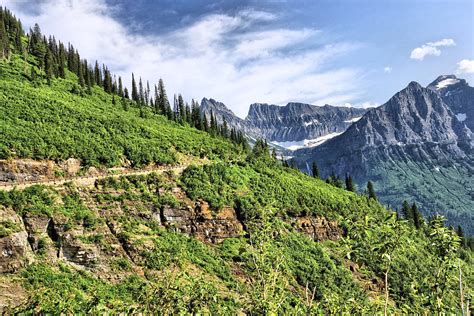 Mountains In Glacier National Park 1 Photograph By John Trommer