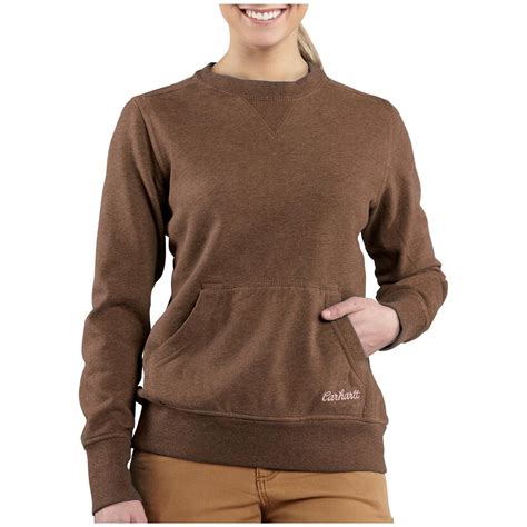 Women's Carhartt® Clarksburg Crewneck Sweatshirt - 427573, Sweatshirts ...