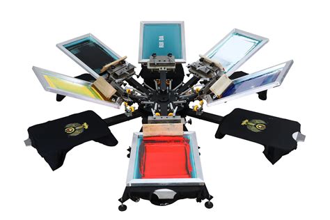 Ns606 Mr 6 Color 6 Station Garment Silk Screen Printing Machine With