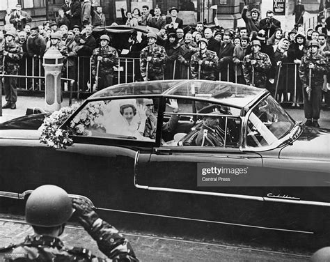 King Baudouin Of Belgium And Queen Fabiola Of Belgium Wave To The News Photo Getty Images