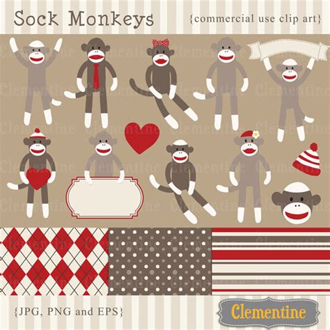 Sock Monkey Clip Art Images Sock Monkey Clipart Sock Monkey Vector