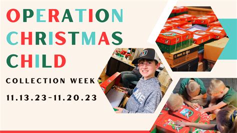 Operation Christmas Child Collection Week Spring Hills Baptist Church