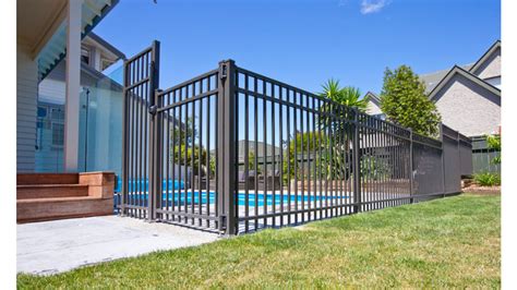 contemporary range — fence and gate systems by juralco aluminium eboss