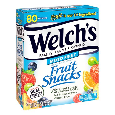 Welchs Mixed Fruit Fruit Snacks 80 Ea