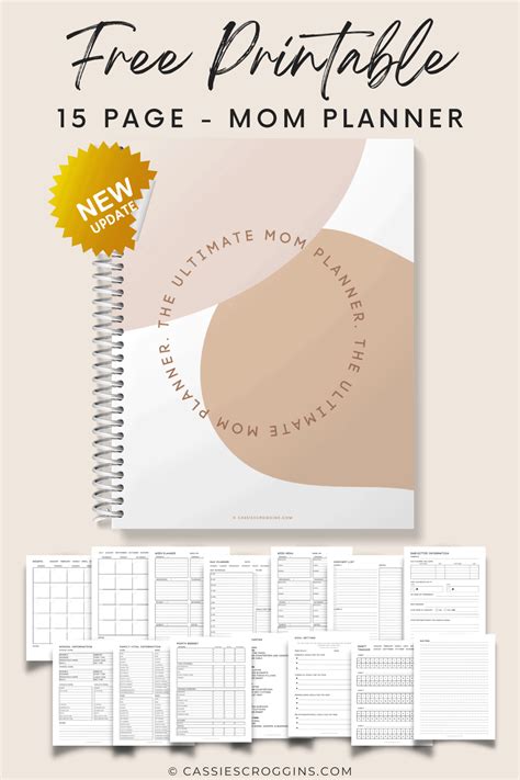 Free Printable Mom Planner Page Ultimate Mom Planner