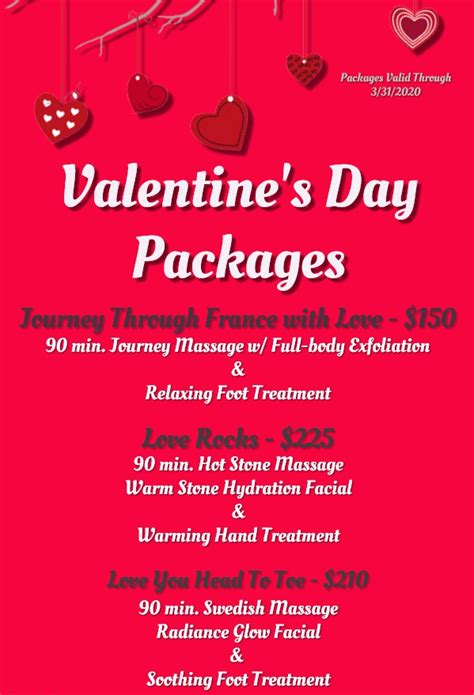 Vday Packages 2020 Radiance