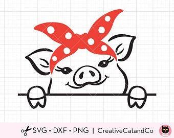 Download Pig Bandana Svg Png Baby Pig with Bandana Svg Clipart Pig with | Etsy | Clip art, Baby pigs, Cricut