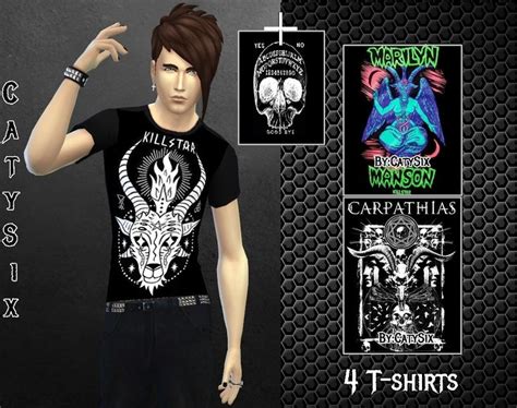 Killstar And Misc T Shirts Male Sims4 Sims 4 Male Clothes Sims