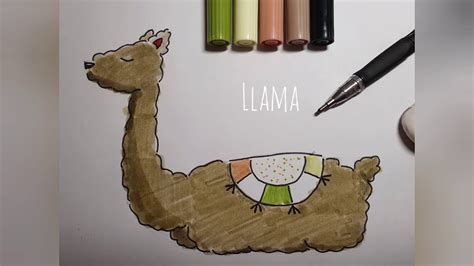 Como Dibujar Una 🦙 Llama 🦙 Muy Fácil Youtube