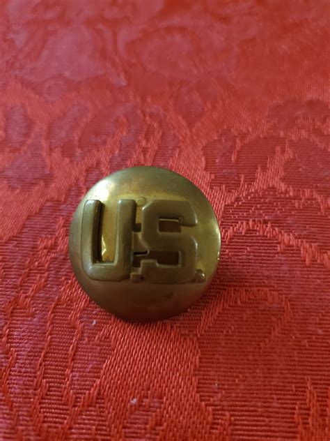 Vintage Us Military Brass Insignia Lapel Pin Etsy