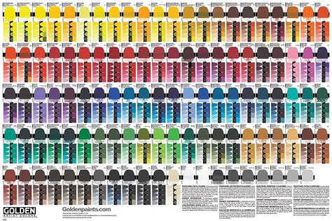 ️golden Acrylic Paint Color Chart Free Download