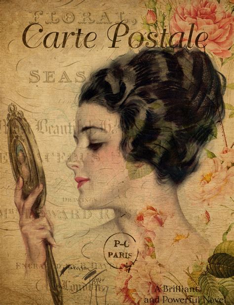 Woman Vintage Floral Postcard Free Stock Photo Public Domain Pictures