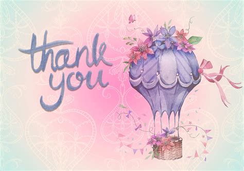 I am happy to be friends with you! Free illustration: Thank You, Background, Air, Balloon ...