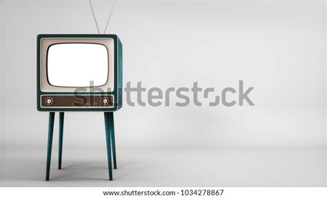 Vintage Tv Isolated Over 39886 Royalty Free Licensable Stock