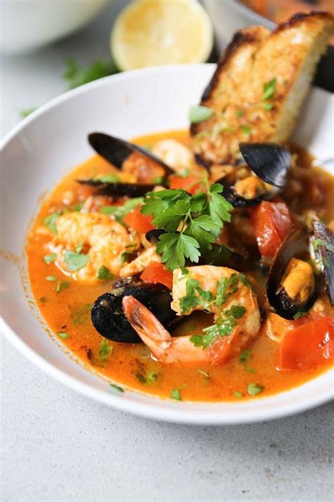 Serve with garlic bread for dipping into the stew. Summer Seafood Stew | Feasting At Home