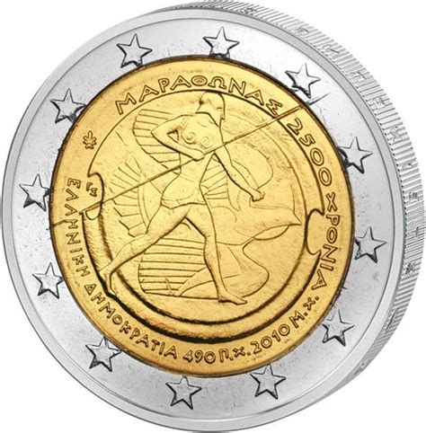 2 Euro Griechenland Schlacht Von Marathon 2010 Münzenversandhaus