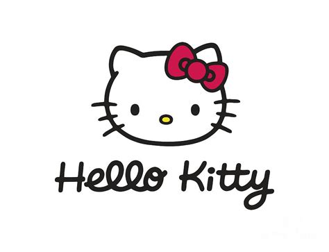 Cute Hello Kitty Cat Drawing By Botolsaos Pixels