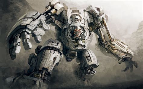 Wallpaper Drawing Robot Soldier Machine Super Robot Wars B Art