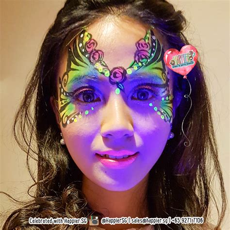 Glow In The Dark Uv Face And Body Painting Happier Singapore