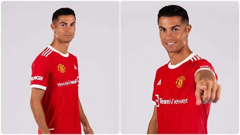 First Photos Of Cristiano Ronaldo In Man Uniteds Jersey Since His