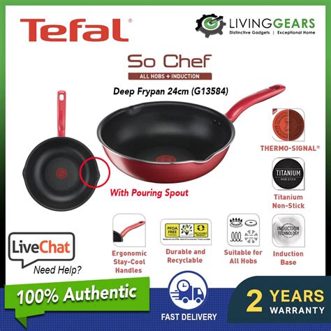 Tefal So Chef Set Pcs Pcs Induction Cookware Set Deep Pan Frypan