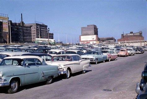 Riverfront Parking Circa 1950s Rstlouis