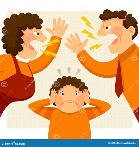 Fighting Parents Stock Vector Illustration Of Angry 56305496