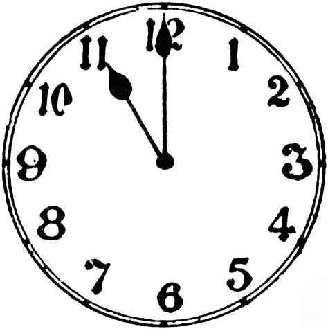 Clock Clipart Black And White Clipart Best