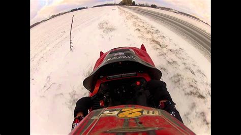 Ditch Banging On My New Snowmobile Youtube