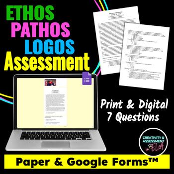 Ethos Pathos Logos Quiz Assessment Print Digital Self Grading My Xxx Hot Girl