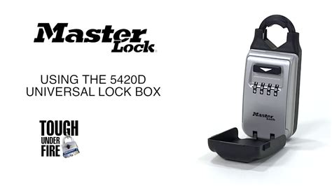 Operating The Master Lock 5420d Universal Lock Box Youtube