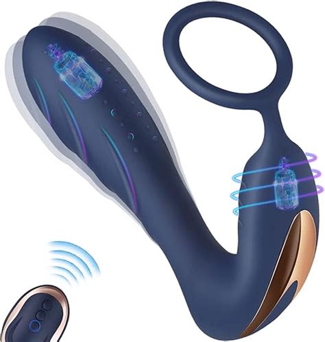 Bombex Vibrating Prostate Massager With Cock Ring Bombex 10 Patterns Anal Plug With Remote
