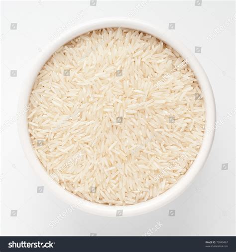 Uncooked Basmati Rice Ceramic Bowl On Stock Photo 73040467 Shutterstock