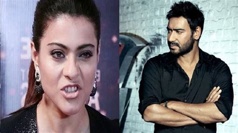 Check Out Kajols Angry Reaction To Ajay Devgns Prank India Forums