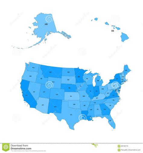 Hawaii observes hawaii standard time all year. Detailed Map Of The United States, Including Alaska And ...