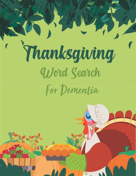 Buy Thanksgiving Word Search For Dementia Large Print Word Search