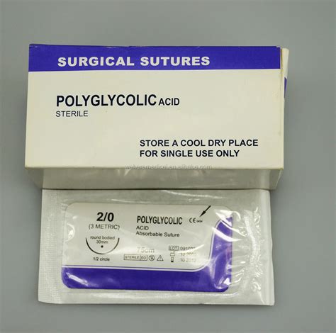 Disposable Surgical Sterile Absorbable Polyglycolic Acid Suturesutures