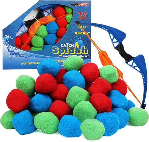 High Bounce Water Balls Reusable Water Balloons Toy 32 Water Splash