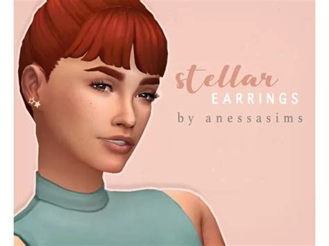 Stellar Earrings By Anessasims The Sims 4 Download Simsdomination