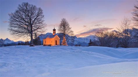 Christmas Church Scenes Wallpapers Wallpaper Cave