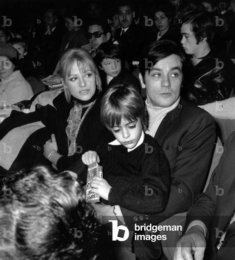Image Of French Actor Alain Delon And His Wife Nathalie At The