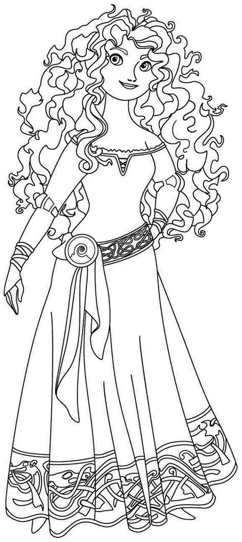The Bravest Beautiful Merida Coloring Pages Pdf Coloringfolder