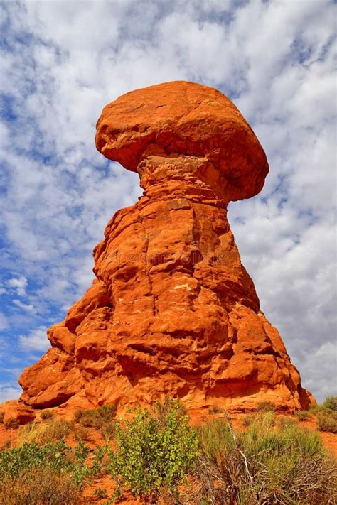 Balanced Rock Arches National Park Utah Stock Image Image Of