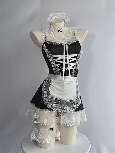 sexy maid costume maid uniform cosplay lace suit ub3538 uoobox