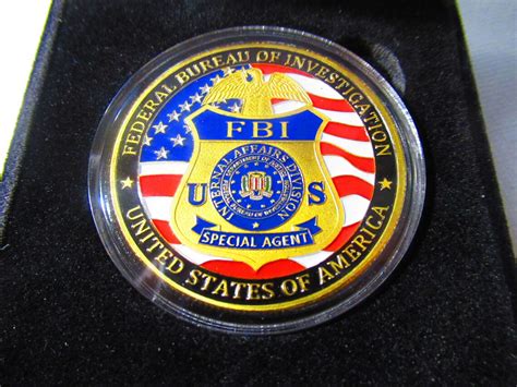Federal Bureau Of Investigation Fbi Challenge Coin Etsy