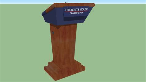 White House Press Room Lectern 3d Warehouse