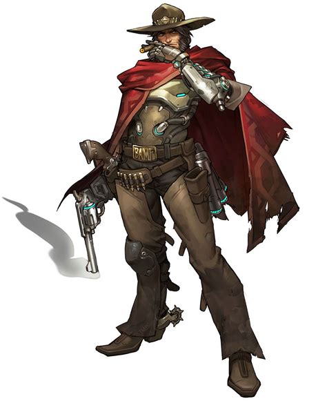 Mccree Characters And Art Overwatch Mccree Overwatch Concept Art