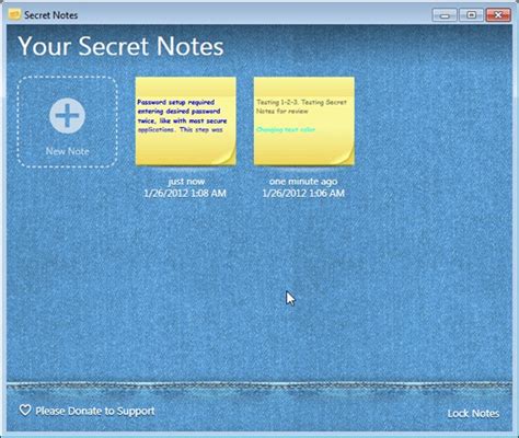 Password Protect Your Notes With Secret Notes