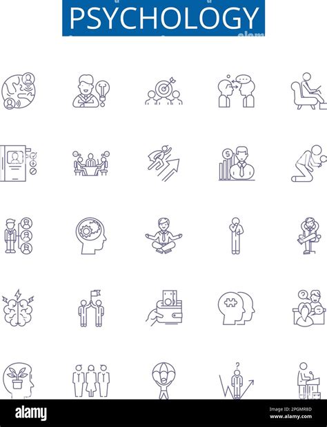 Psychology Line Icons Signs Set Design Collection Of Psychology Mind